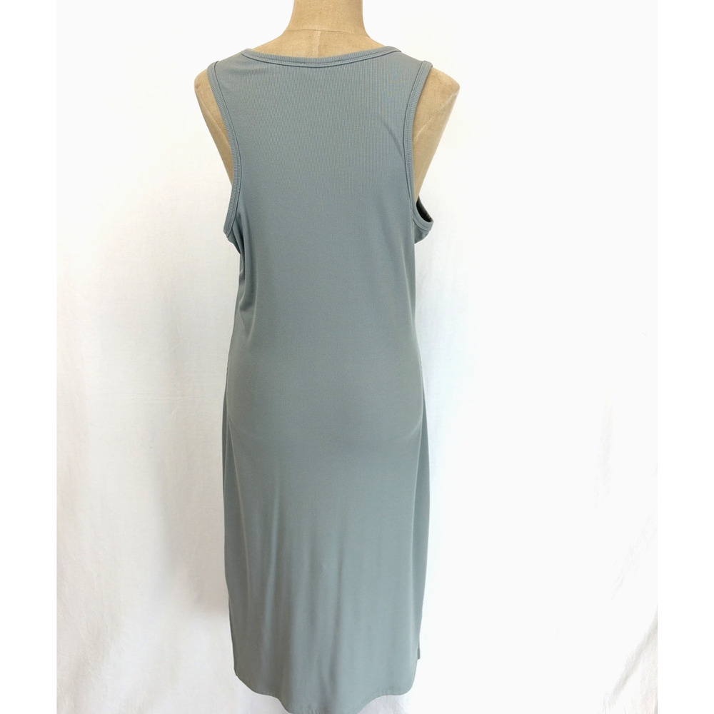 NWT Another Love Dear John Green Ribbed Knit Maxi Tank Dress #0646 Size XL - Picture 3 of 7